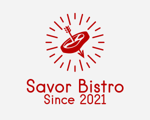 Red Steak Bistro  logo design