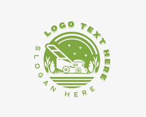 Lawn Mowing Gardener logo