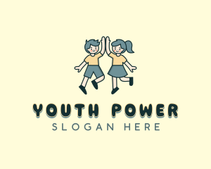 Youth Children Kindergarten logo design