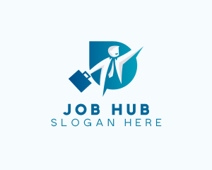 Human Employee Recruitment logo design