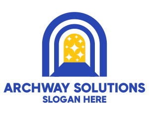 Sparkly Door Archway logo design