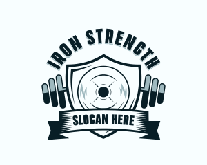 Weightlifting Gym Shield logo