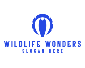  Eye Feather Wildlife logo design