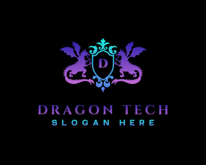 Royal Dragon Shield  logo design