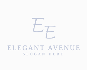 Elegant Minimalist Typography logo design