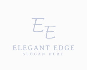Elegant Minimalist Typography logo design
