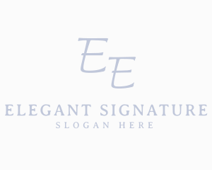 Elegant Minimalist Typography logo design