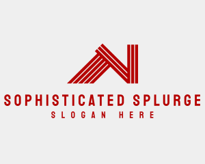 Athletic Stripes Startup Letter N  logo design