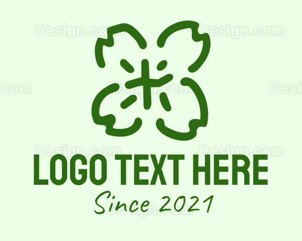 Clover Leaf  Scribble Logo