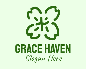 Clover Leaf  Scribble Logo