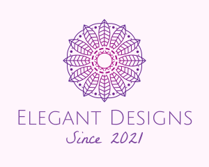 Intricate Gradient Mandala  logo