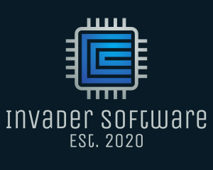 Tech Software Processor logo design