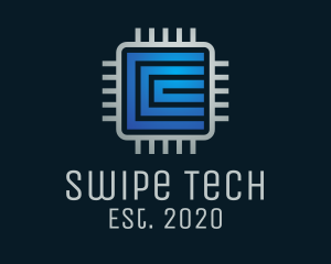 Tech Software Processor logo design