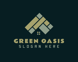 Green House Tiling logo design