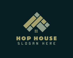 Green House Tiling logo design