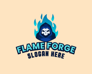 Flaming Skull Esports logo design