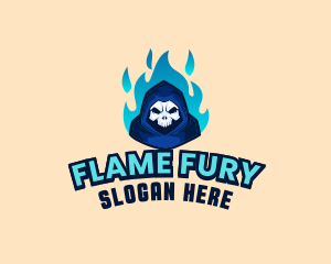 Flaming Skull Esports logo design