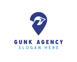 Travel Agency GPS Pin logo design