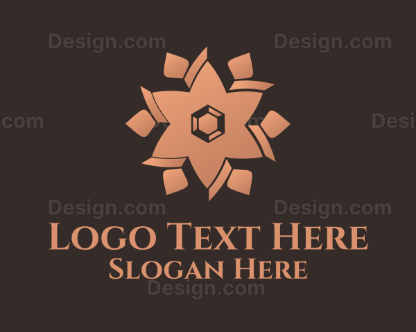 Bronze Floral Decor Logo