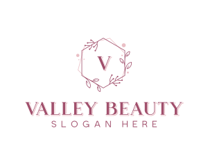 Floral Wreath Beauty logo design