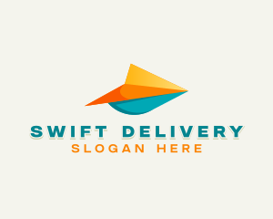 Shipping Courier Plane logo