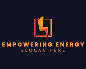 Lightning Energy Bolt logo design