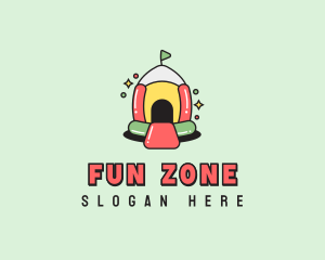 Bounce Castle Playground logo design