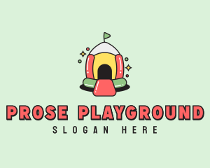 Bounce Castle Playground logo design