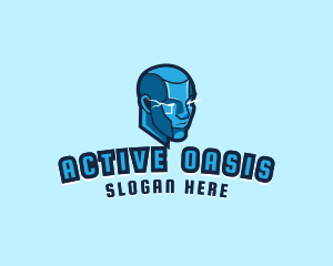 Android Cyborg Titan logo design