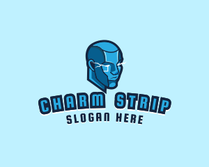 Android Cyborg Titan logo design