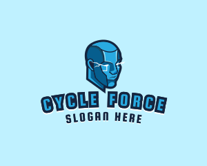 Android Cyborg Titan logo design