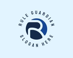 Generic Blue Letter R logo design