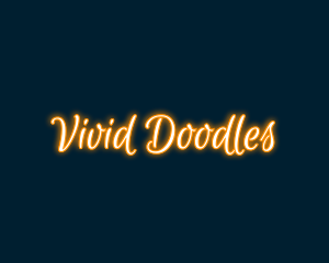 Whimsical Neon Light logo design