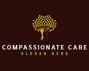 Hand Tree Care logo design