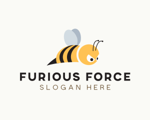 Angry Honey Bee logo design