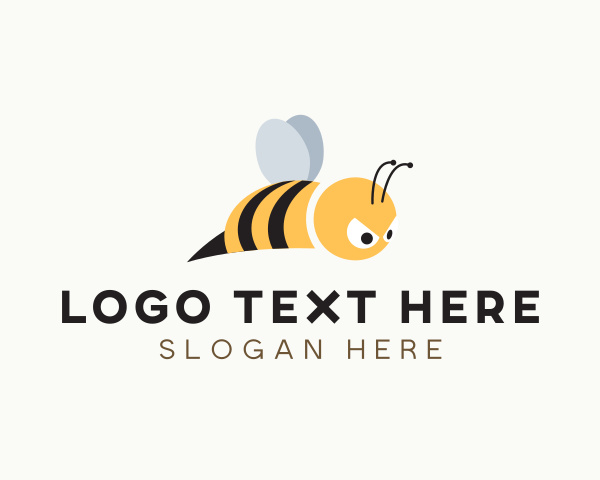 Bees logo example 3