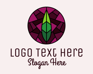 Stained Glass Leaf Decor logo