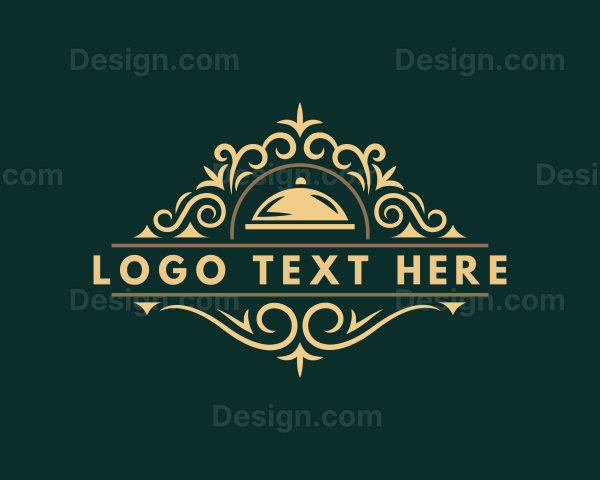 Serving Dish Restaurant Logo