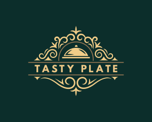 Serving Dish Restaurant Cuisine logo design