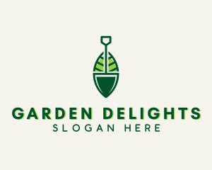 Gardening Plant Shovel logo design