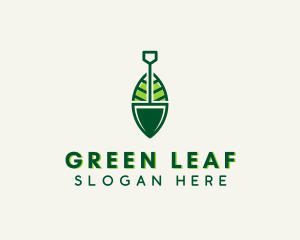 Gardening Plant Shovel logo design