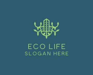 Green Eco Property logo design