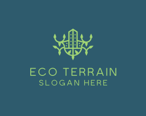 Green Eco Property logo design