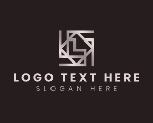 Geometric Pattern Letter L logo
