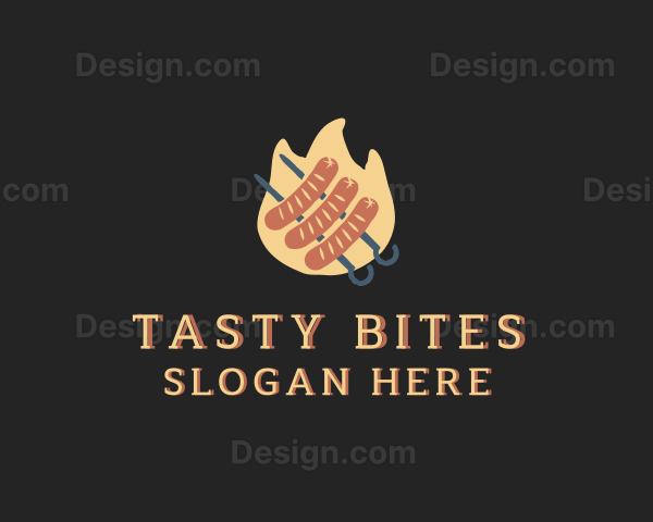 Flaming Sausage Grill Logo