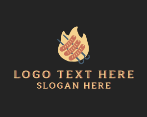 Flaming Sausage Grill logo