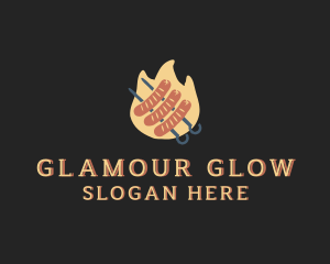 Flaming Sausage Grill Logo