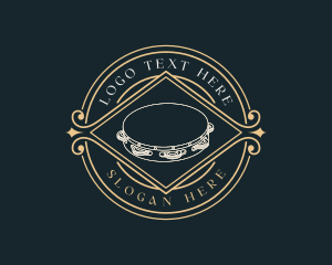 Music - Musical Instrument Tambourine logo design