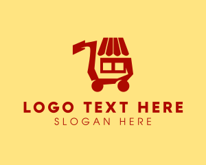 Commerce - Supermarket Shopping Cart logo design
