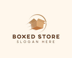 Express Logistics Box logo design